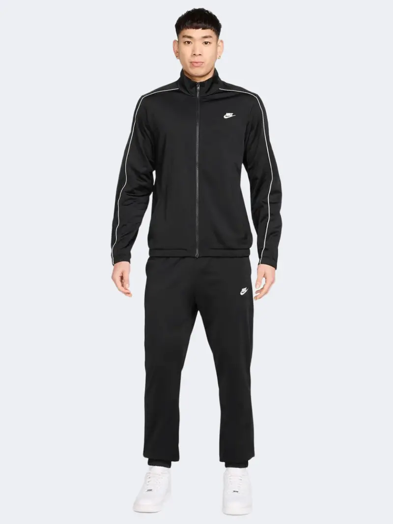 Nike Men'S Club Poly Knit Tracksuit – Black 1