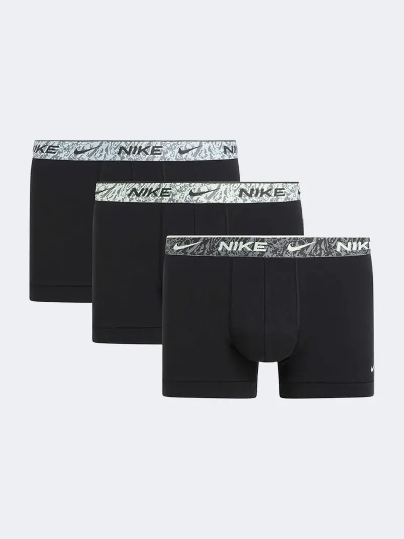 Nike Men'S Everyday Stretch Trunk Underwear (3-Pack) – Black 1