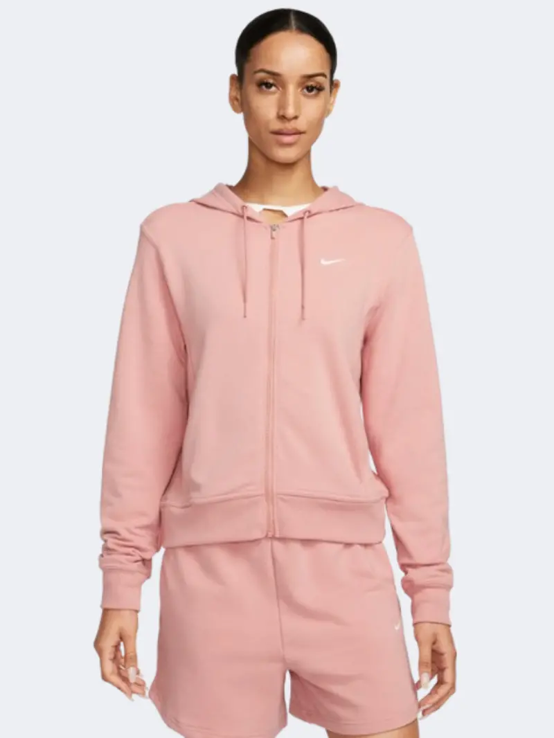 Nike One Women'S Red Stardust And White Training Hoodie 1