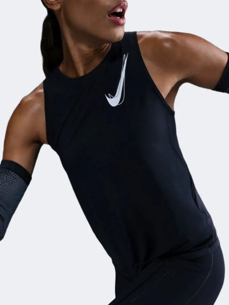 Nike One Women'S Running Tank Top – Solid Black 1