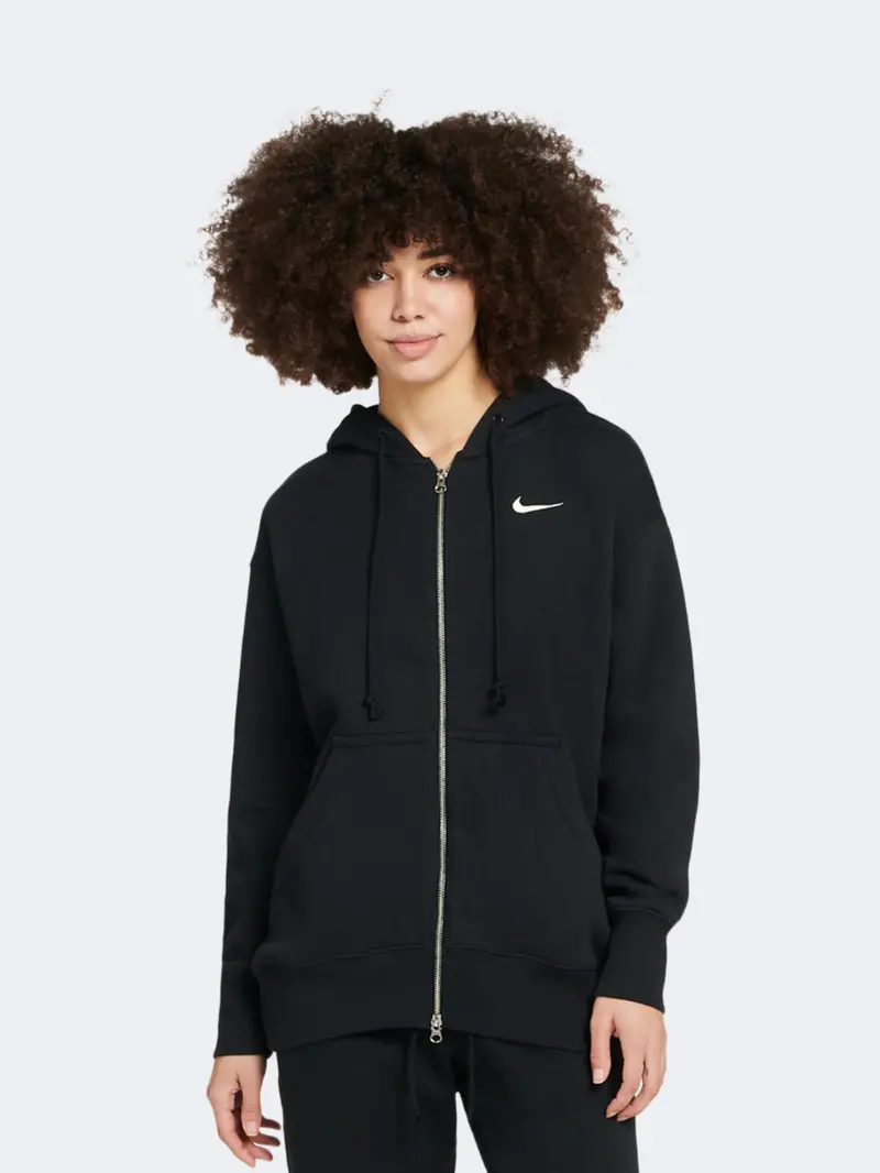 Nike Phoenix Fleece Women'S Black & Sail Lifestyle Hoodie 1