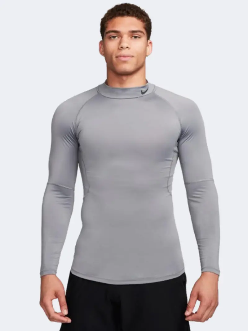 Nike Pro Men'S Performance Top – Smoke Grey & Black 1