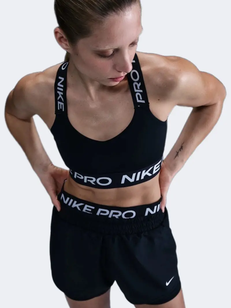 Nike Pro Women'S High-Support Training Bra – Black And White Design 1