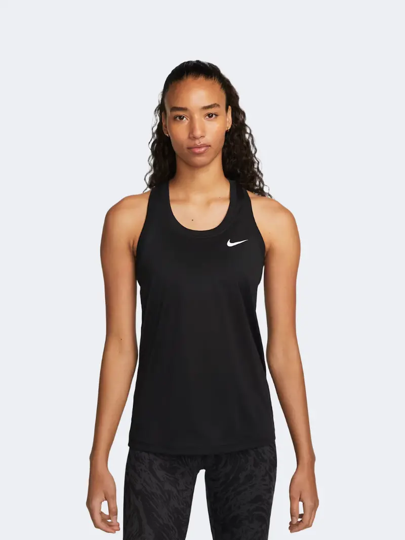 Nike Racerback Lightweight Training Tank For Women – Black/White 1