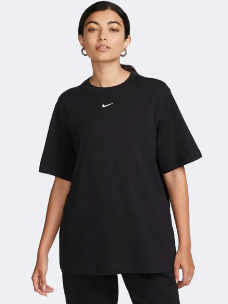 Nike Sportswear Essential Black And White Women'S Everyday T-Shirt 1