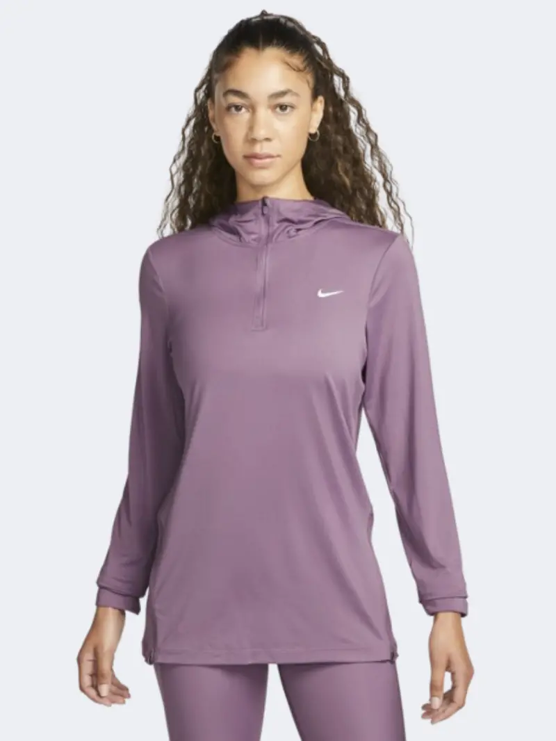 Nike Swift Element Women'S Violet Dust Long-Sleeve Running Top 1