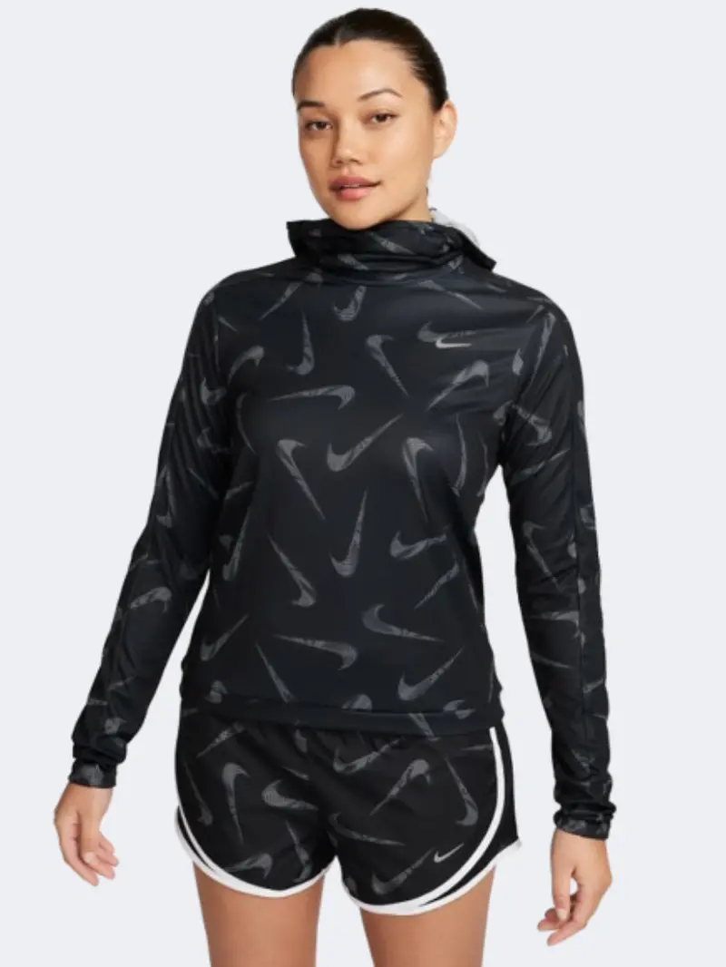 Nike Swoosh Women'S Black Running Hoodie 1