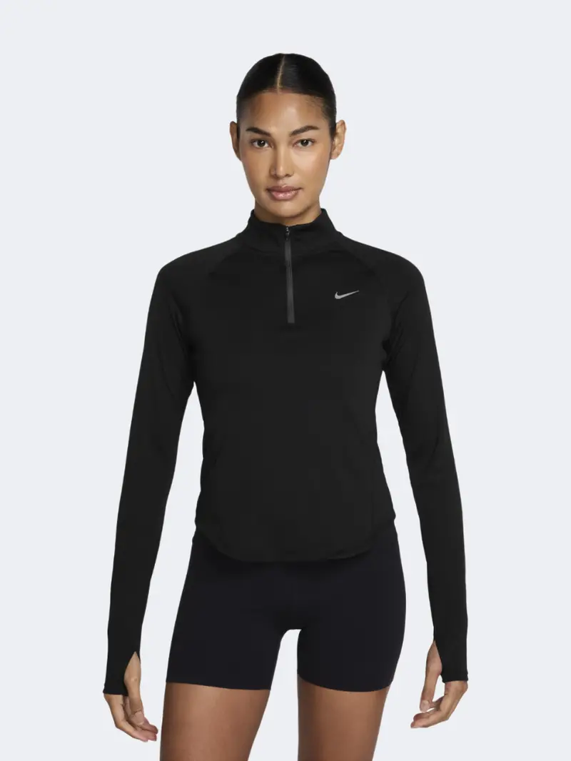 Nike Tempo Df Half-Zip Top – Black/Silver 1