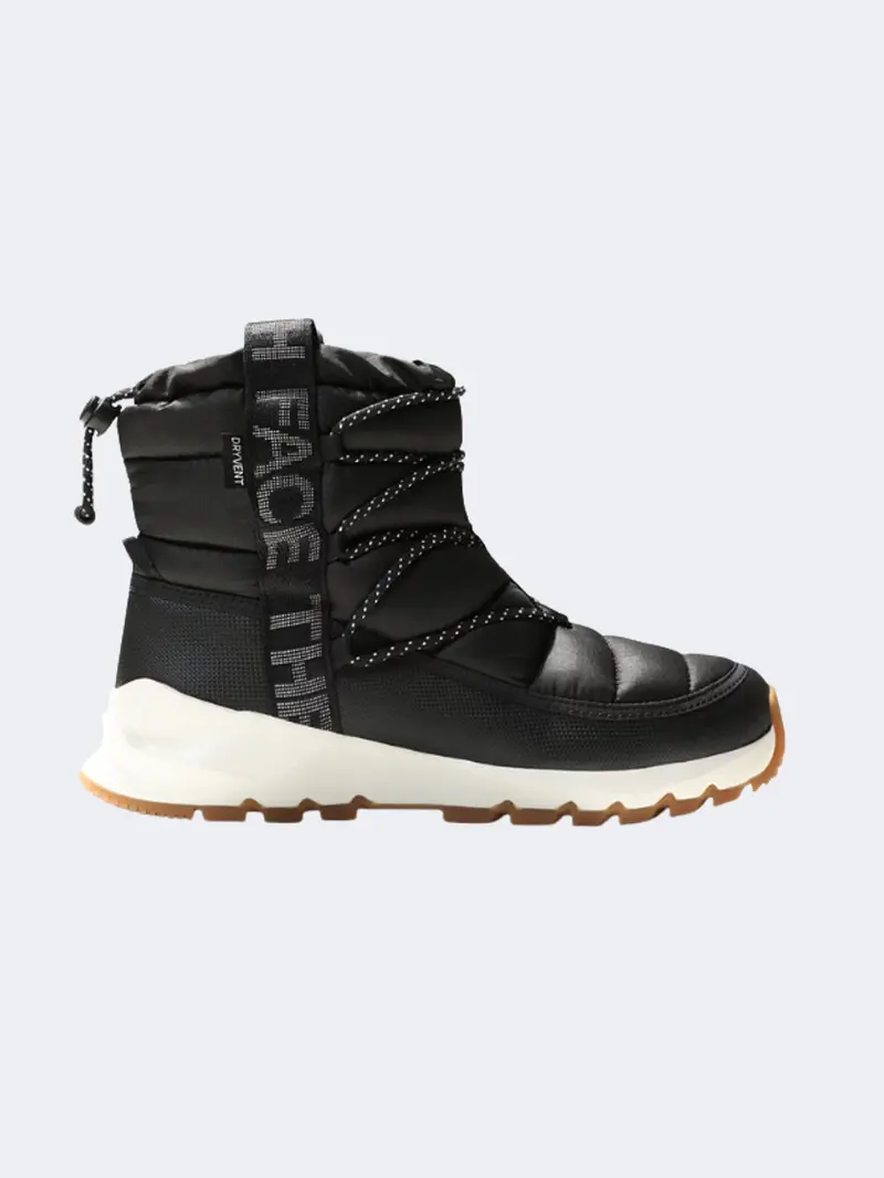 North Face Thermoball Waterproof Lace-Up Boots For Women – Black All-Season Footwear 1