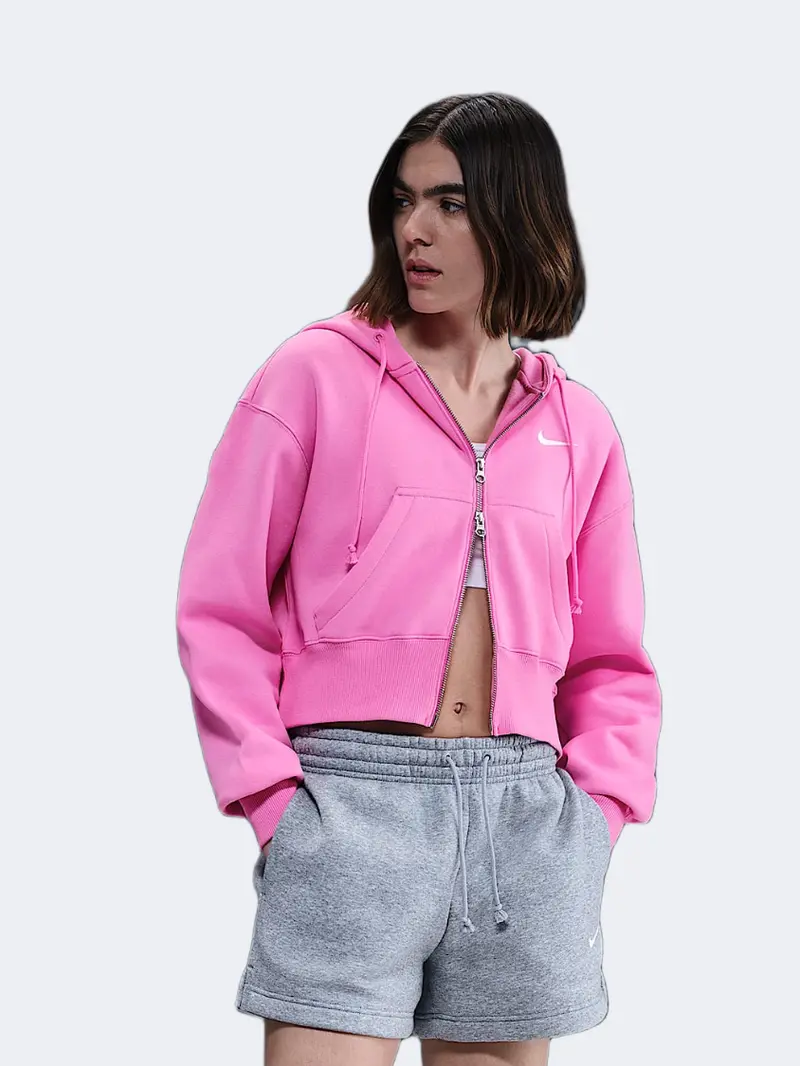 Nsw Phoenix Fleece Cropped Hoodie – Pink And Sail 1