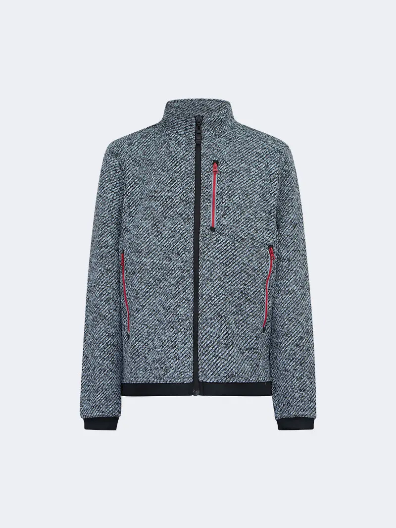 Oil & Gaz Boys' Warm Ski Fleece Jacket – Charcoal Grey 1