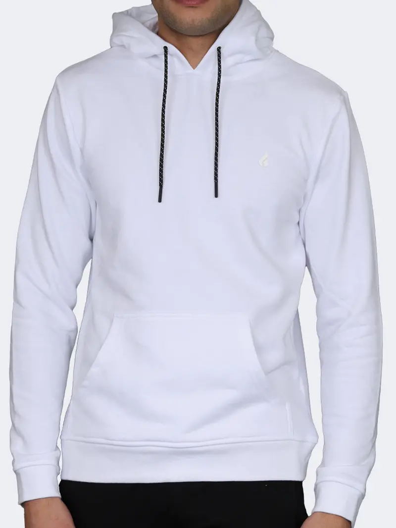 Oil & Gaz Men'S Classic Pullover Hoodie – White 1