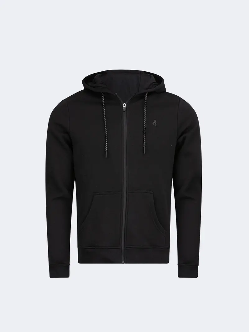 Oil & Gaz Men'S Full-Zip Lifestyle Hoodie – Black 1