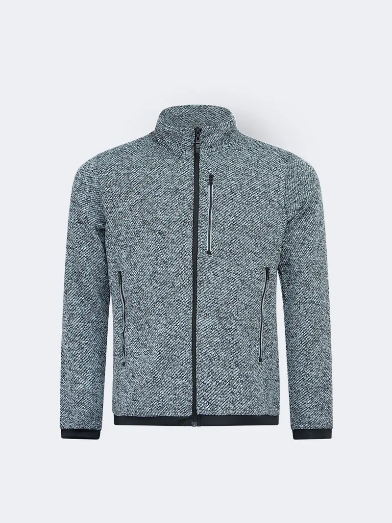 Oil & Gaz Men'S Performance Ski Fleece – Grey 1