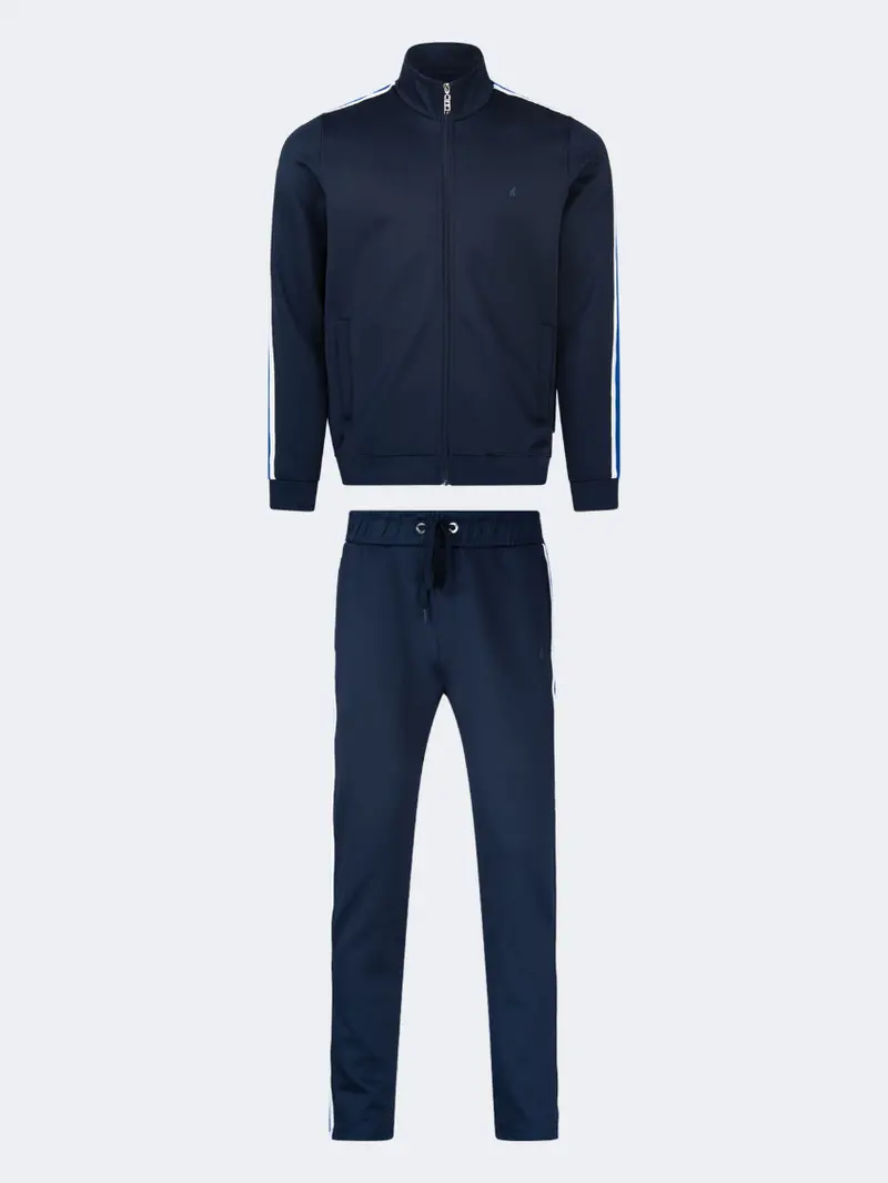 Oil & Gaz Tailored Men'S Lifestyle Suit In Navy And White 1