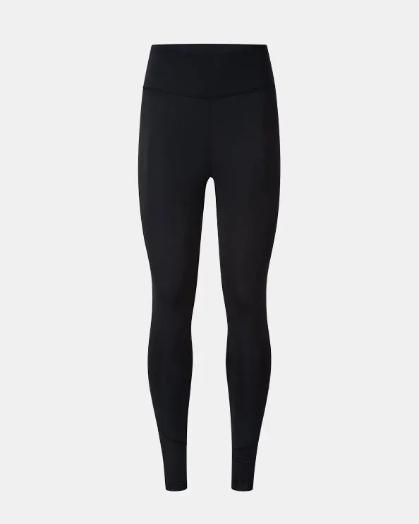Oil & Gaz Women’S Black High-Waisted Fitness Tights 1
