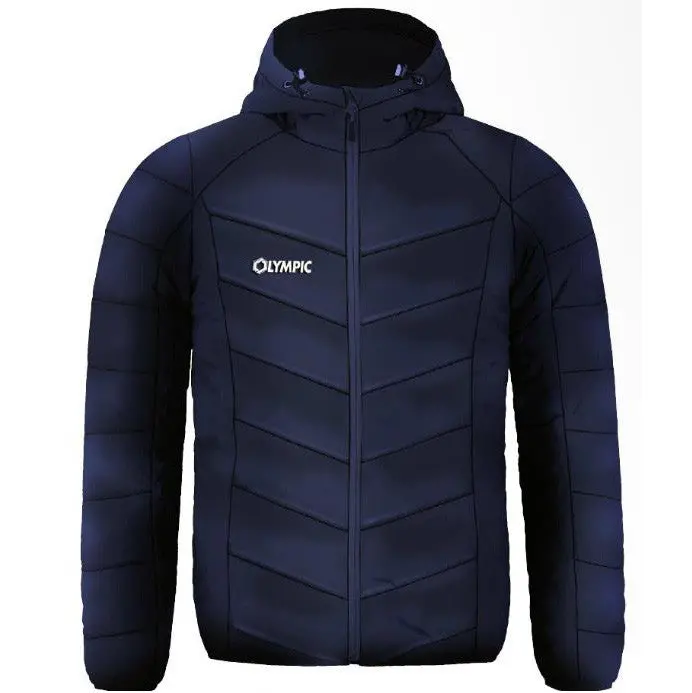 Olympic Calcio Padded Jacket In Black – Quilted Training Outerwear 1