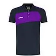 Olympic City Polo Shirt In Navy, Purple, And White 1