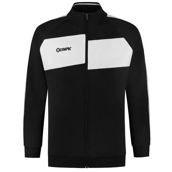 Olympic City Training Jacket In Black And White 1