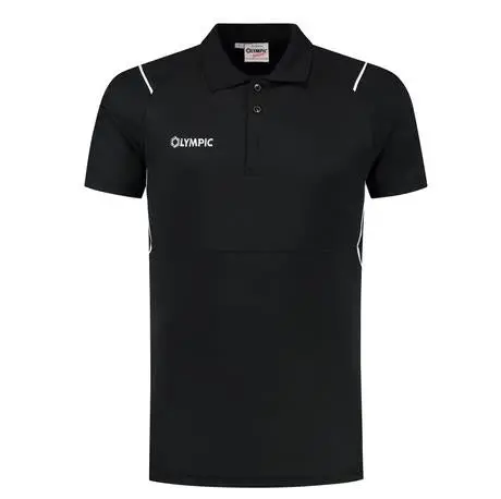 Olympic Evolution Polo Shirt – Black And White 1