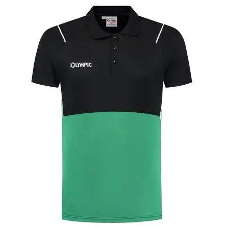 Olympic Evolution Polo Shirt – Black, Green, White 1