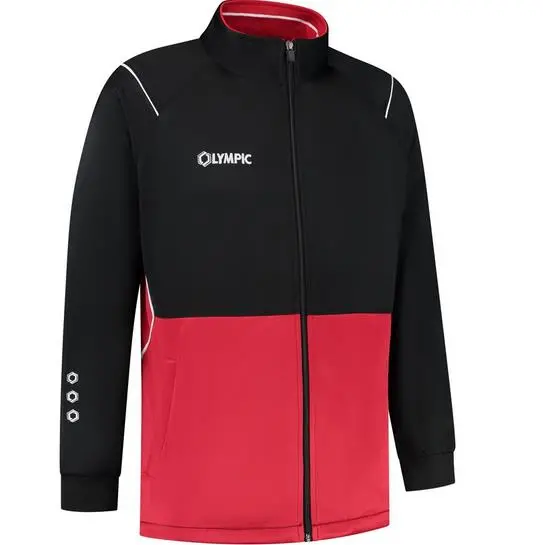 Olympic Evolution Training Jacket In Black, Red, And White 1