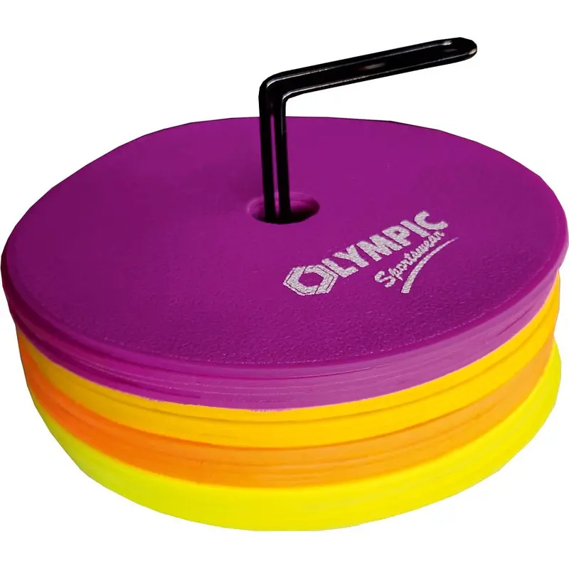Olympic Marker Disc Set – 20 Discs With Holder 1