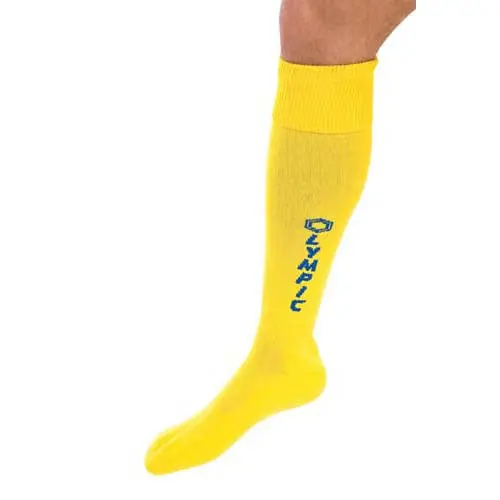 Olympic Soccer Socks – Yellow And Blue Contrast