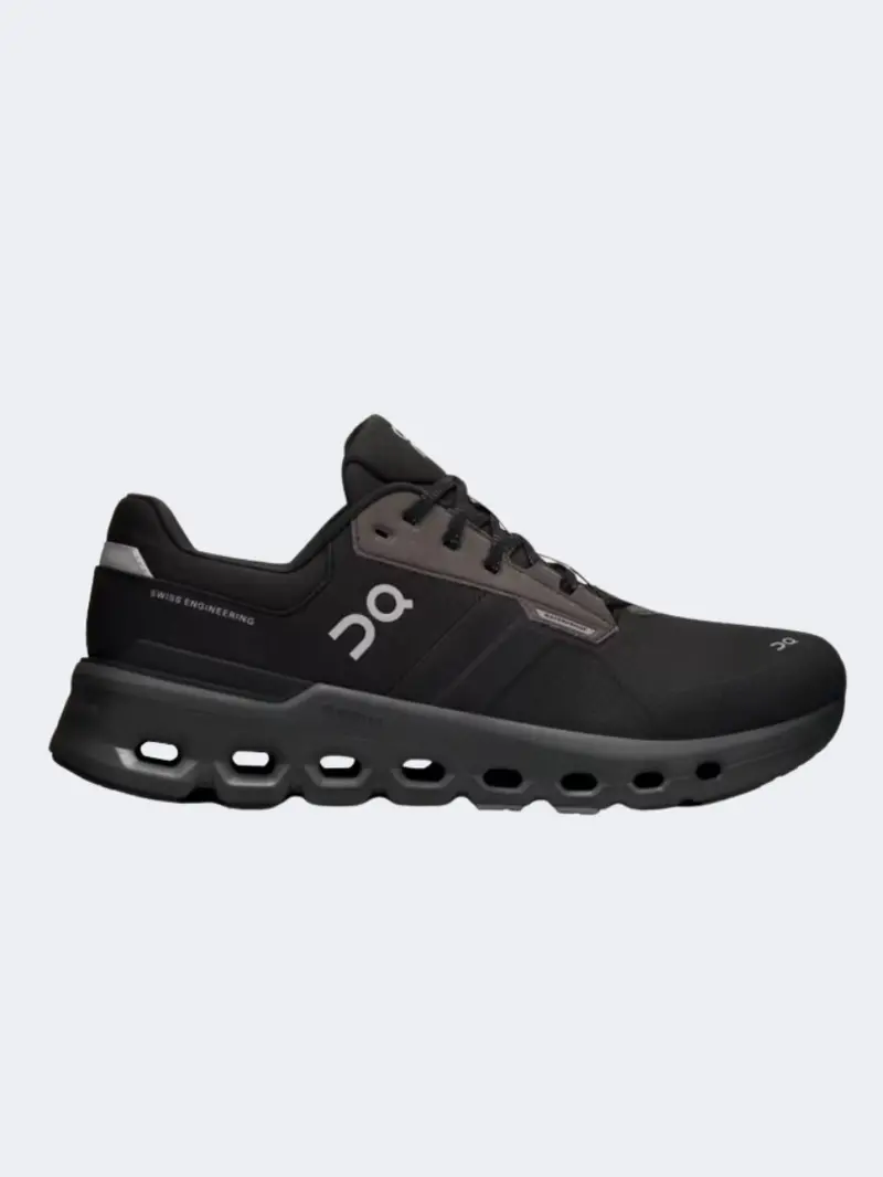 On Cloudrunner 2 Men'S Magnet And Black Waterproof Running Shoes 1