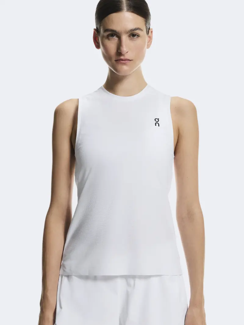 On Court Women'S White Tennis Tank Top 1