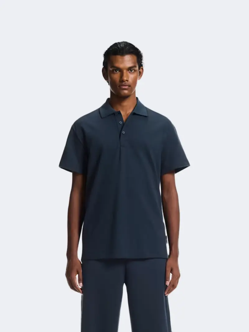 On Courtside Tennis Shirt – Regular Fit, Midnight/Black Palette 1