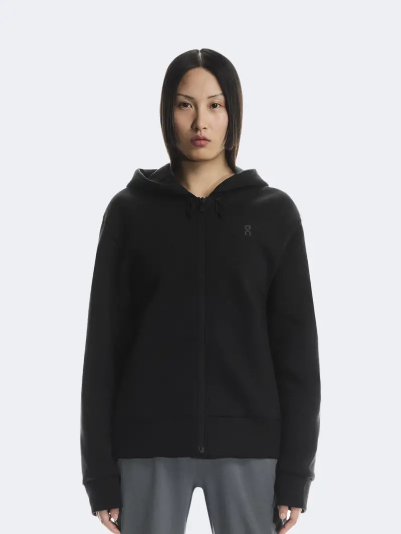 On Focus Tech Women'S Black Full-Zip Training Hoodie 1