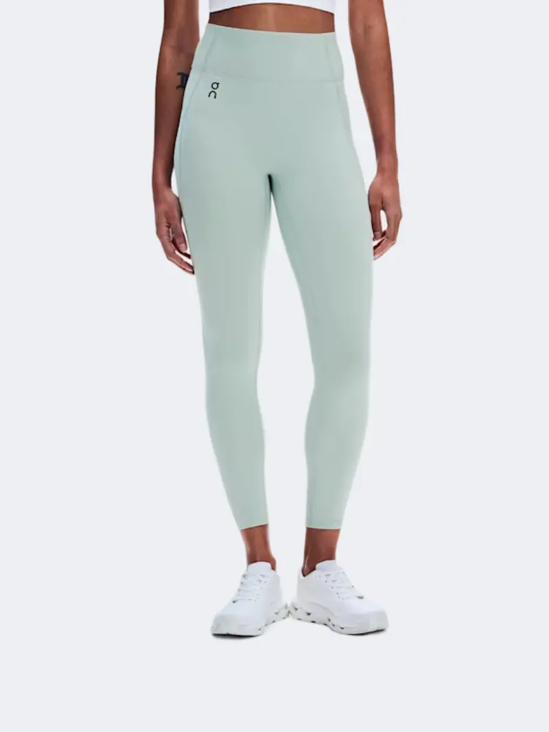 On Studio 7/8 High-Waisted Training Leggings – Mineral Heather 1