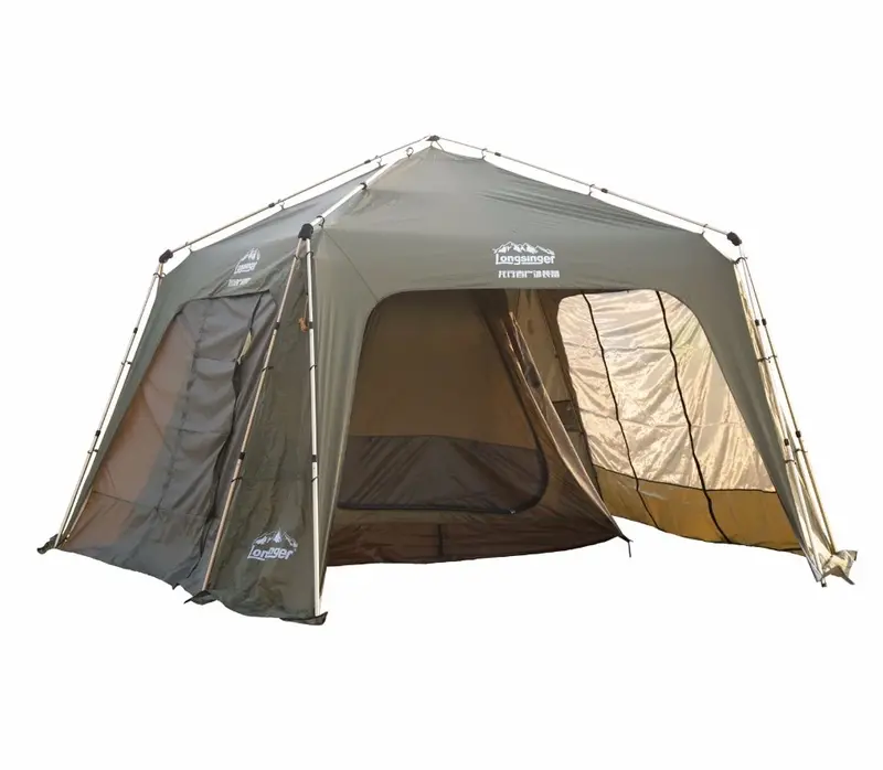 Outdoor Shelter With Windbreak & Mosquito Net – Versatile Pop-Up Camp Structure 1