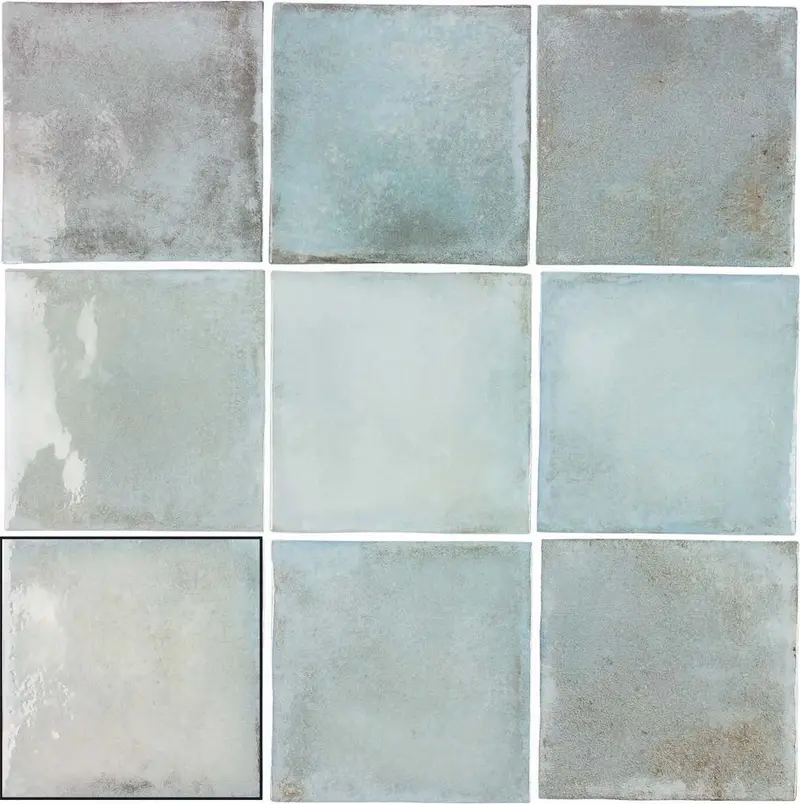 Pale Green Southern Classic Ceramic Tile – 4" X 4" Vintage Style 1