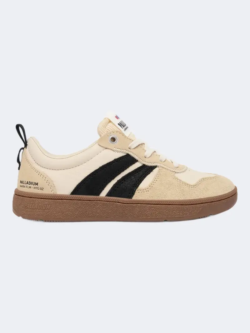 Palladium Pallacup Flame Og Unisex Lifestyle Shoes – Almond Milk Neutral Tone 1