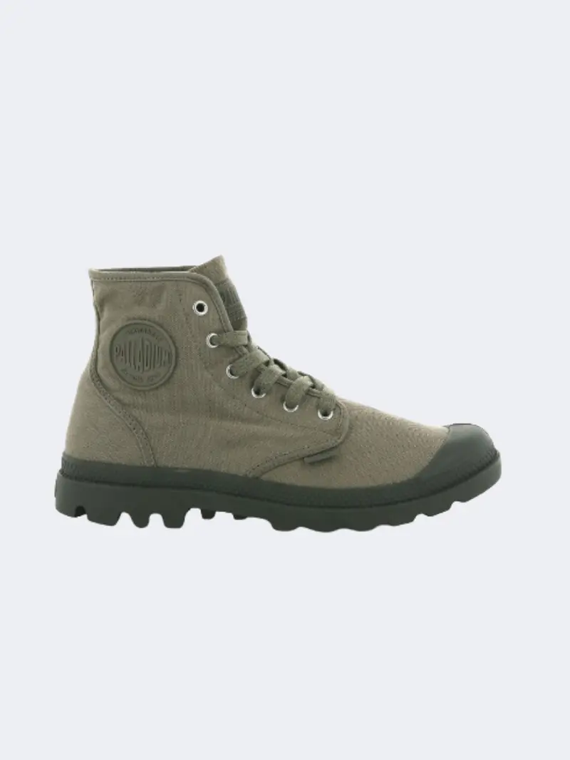 Palladium Pampa Hi Men'S Heritage-Inspired Lifestyle Shoes – Dusky Green 1