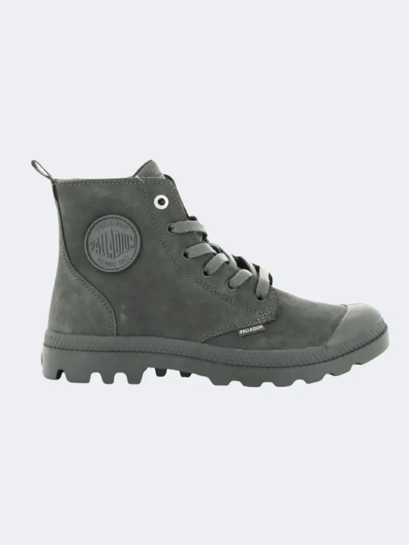 Palladium Pampa Low Men'S Nubuck Lifestyle Boots – Grey 1