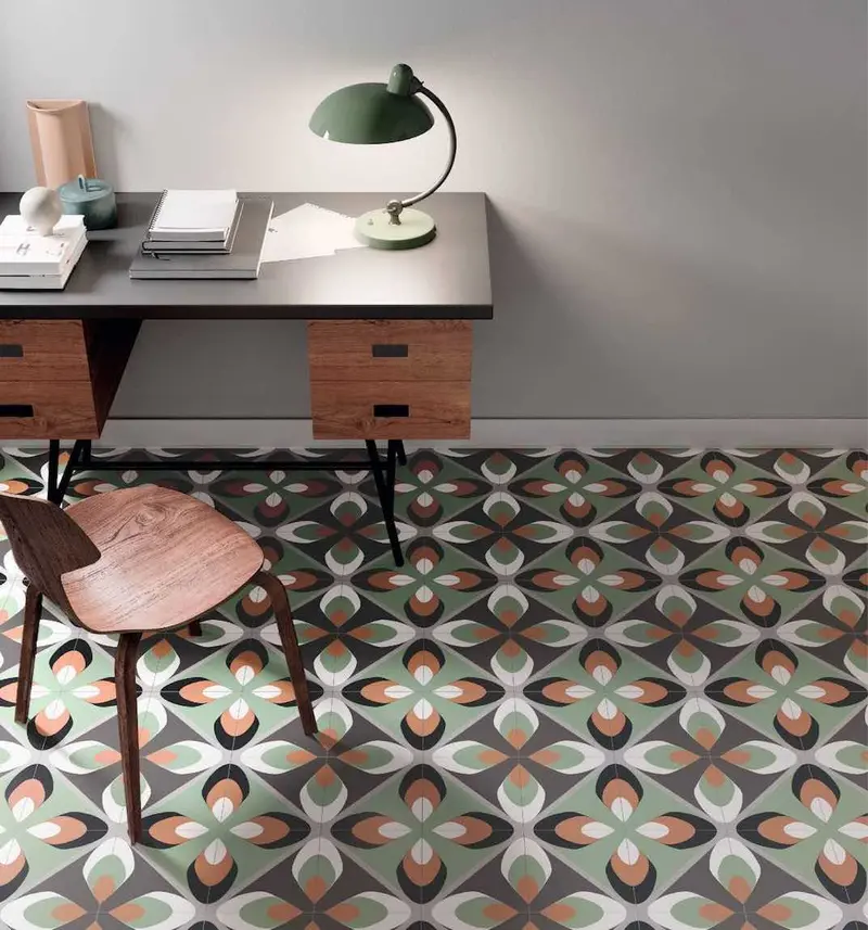 Play Two Abstract Patterned Porcelain Tile – 8 In X 8 In 1