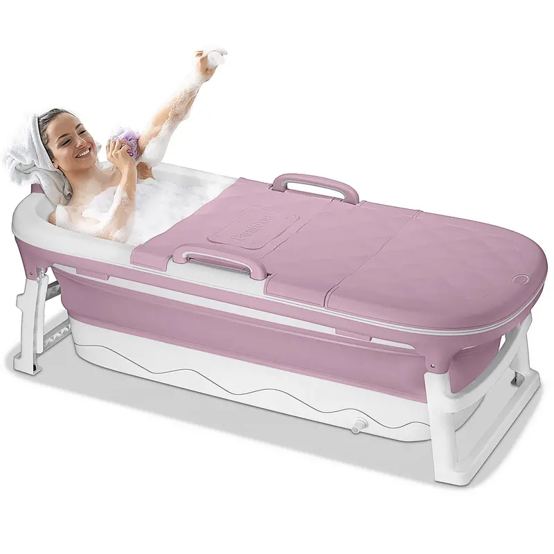 Portable Foldable Bathtub For Adults & Kids – 54-Inch Inflatable Or Collapsible Soaking Tub 1