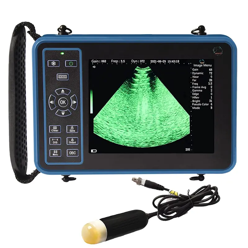 Portable Veterinary Pregnancy Ultrasound – B-Mode Scanner With 3.5Mhz Convex Probe & 8-Color Display 1