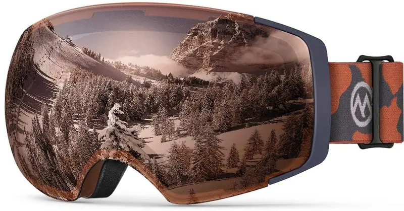 Pro Frameless Ski Goggles For Men And Women – Interchangeable Lenses, Uv400 Protection 1