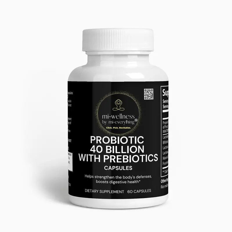 Probiotic Supplement | 40 Billion Cfu With Prebiotic Fiber Blend 1