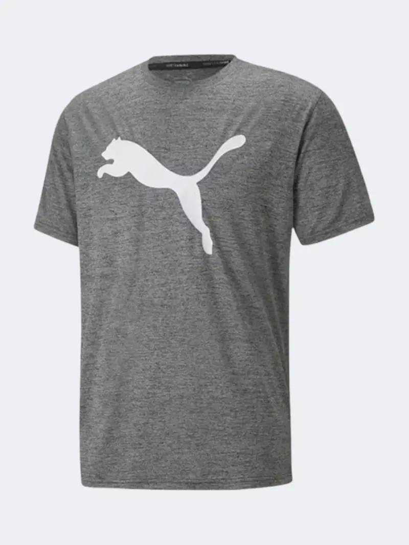 Puma Favorite Black Heather Training T-Shirt For Men 1