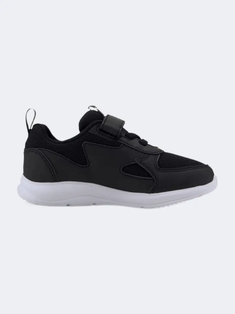 Puma Fun Racer Ac Ps Boys' Lifestyle Espadrilles – Black & White 1