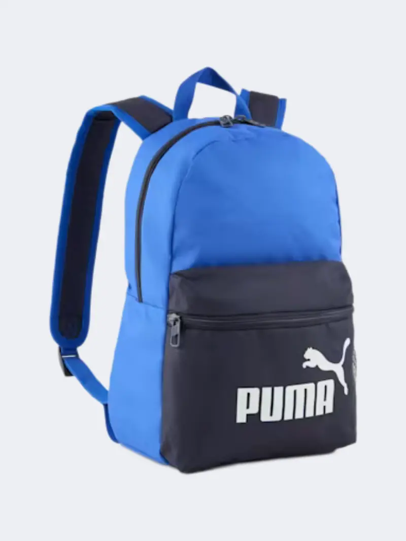 Puma Phase Small Kids' Backpack – Navy & Sky Blue 1