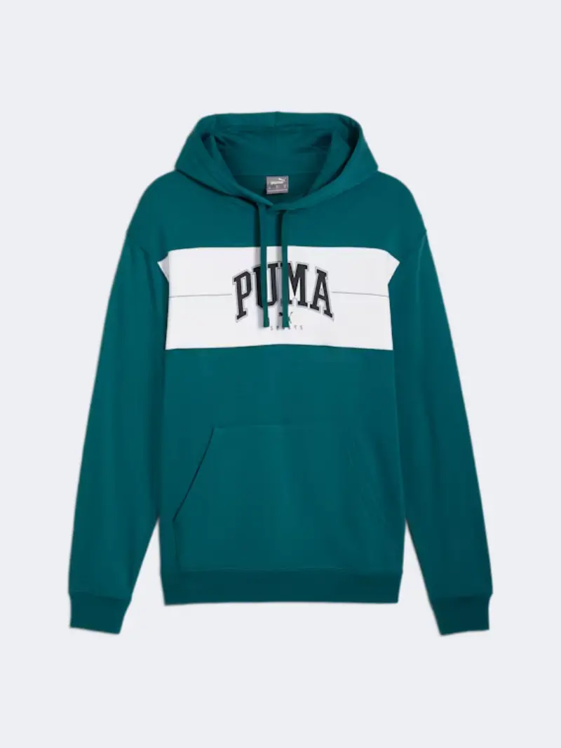 Puma Squad Men'S Green Casual Hoodie 1