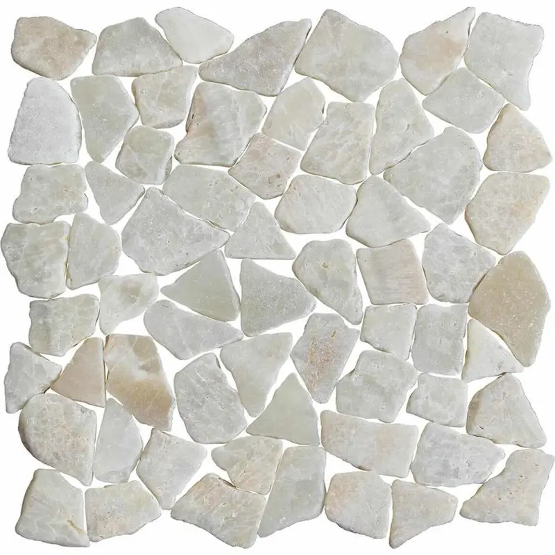 Quartz Tumbled Mosaic Tile – Durable Natural Stone Blend 1