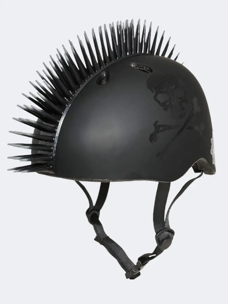 Raskullz Jolly Roger Mohawk Outdoor Safety Helmet – Black 1
