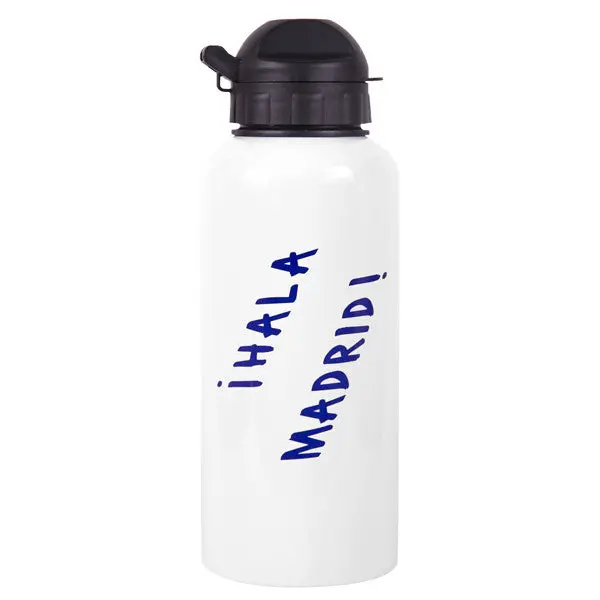 Real Madrid Aluminum Water Bottle – Ihala Madrid! Design 1